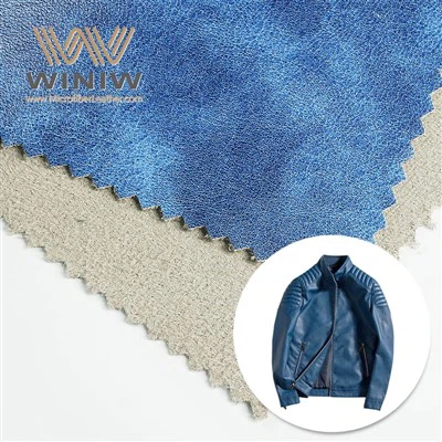 వస్త్రాల కోసం కాంతి-నిరోధక మైక్రోఫైబర్ ఫాక్స్ తోలు ఫాబ్రిక్